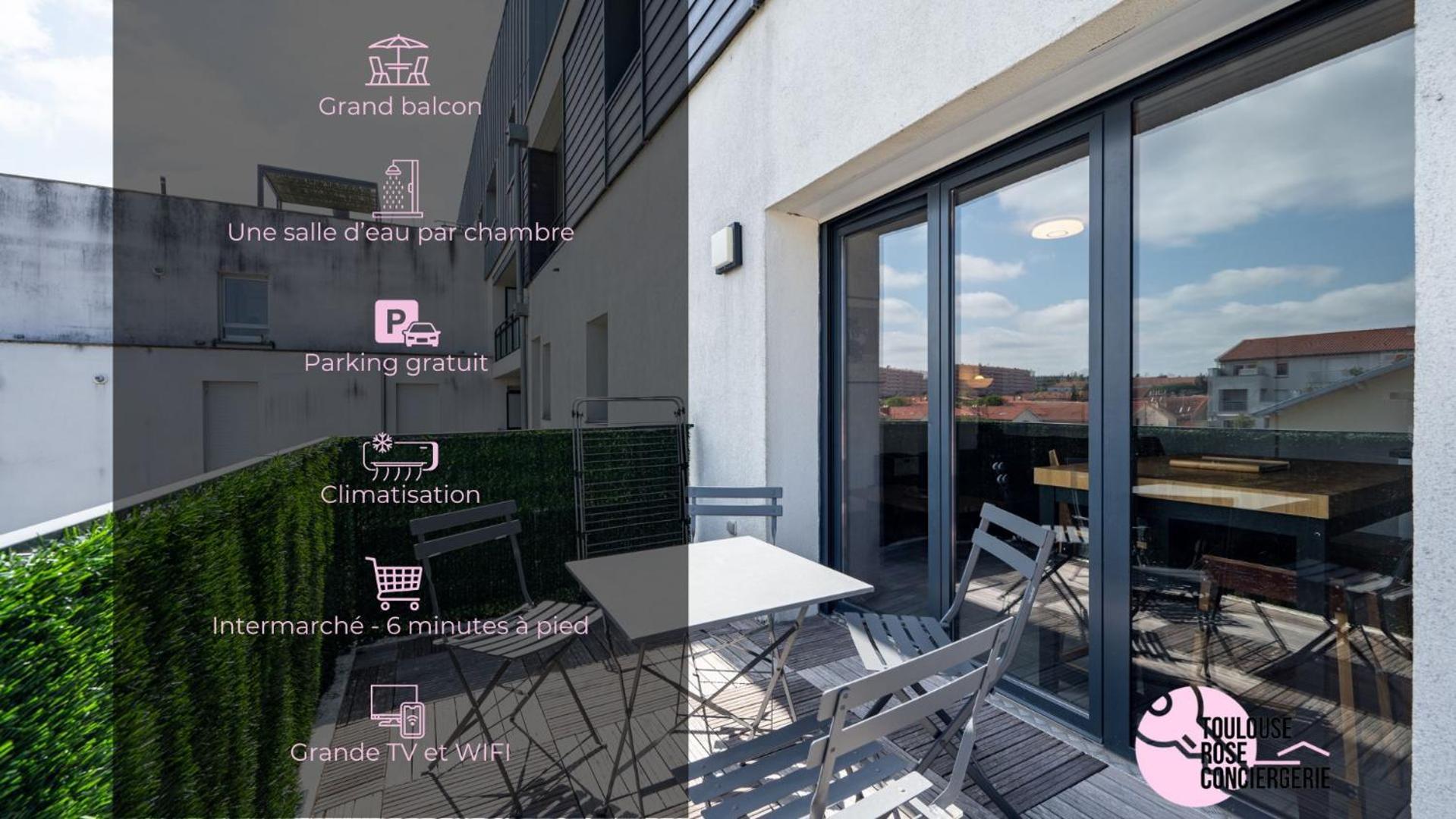 Le Saint Exupery - T3 Centre Ville Avec Balcon + Parking Gratuit Toulouse Exterior foto